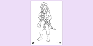 Pirate coloring sheets of scurvy dog pirates, pirate ships, skull 'n bones, sparrow, depp. Free Female Pirate Colouring Sheet Colouring Pages