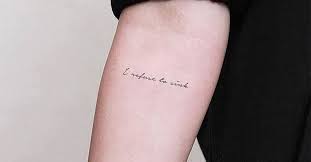 I want something to act as a reminder of what i have been through and that i can pull through.… I Refuse To Sink Temporary Tattoo Get It Here