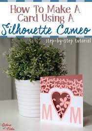 If your silhouette blade starts making jagged cuts then it is time to clean it. How To Make A Card Using A Silhouette Cameo Silhouette Cameo Cards Silhouette Cameo Tutorials Silhouette Cards