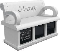 Cremation Memorial Bench For The O Leary Family Memorial Benches Custom Memorial Unusual Headstones