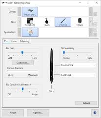 Assign Settings In Wacom Tablet Properties