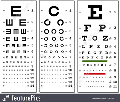 Optometry Eye Test Chart Stock Illustration I3607903 At