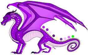 Black And Purple Dragon Wings Magnificent Is A Female Rainwing As Large As Coral With Purple Scales Individually Tinted Gold Purple Wings Wings Of Fire Dragons Wings Of Fire Dragon Wings