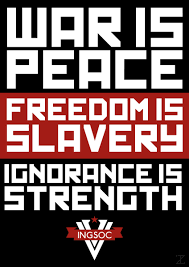 The novel focuses on airstrip one, part of oceania. Why Did Orwell Choose Freedom Is Slavery Instead Of Slavery Is Freedom As The Second Slogan In 1984 Owlcation