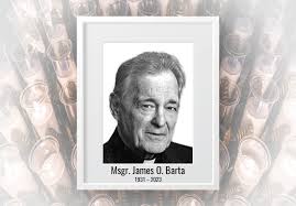 Msgr. James O. Barta, who retired...