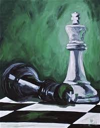 By Tintedcanvas Checkmate Chess Queen Chess Acrylic Painting For Beginners