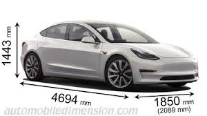 Rear tire order code na. Dimensions Of Tesla Cars Showing Length Width And Height