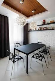 Modern wall decor for dining room. Deco Salle A Manger Avec Mur Brique 50 Idees Originales Dining Room Contemporary Dining Room Wall Decor Dining Room Small