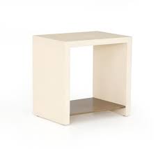 An open cube table black open grain tamo ash veneer silver leaf interior made in the usa.read more. Concrete Side Table Pottery Barn