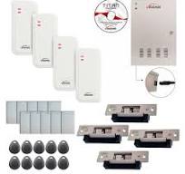 FPC-6570 Four Doors Access Control TCP/IP RS485 Wiegand Electric Strike  Fail Safe And Fail Secure Adjustable Controller Box + Waterproof Card  Reader + ...