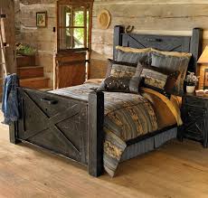 Black Barnwood Bed Mountain Lodge Furnishings Rustic Bedroom Furniture Distressed Bedroom Furniture Home