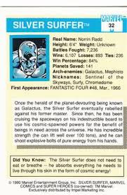 Check spelling or type a new query. Silver Surfer Gallery 1990 Trading Card Database