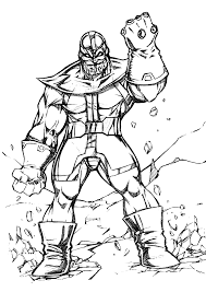 Requires to run this shell as root Thanos Coloring Pages Coloring Home