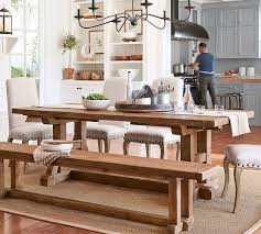 You can find rustic wood farm home dining table sets that would work great in a farmhouse dining area. Stafford Reclaimed Wood Extending Dining Table Pottery Barn