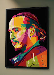 lewis hamilton in wpap pop art posters & prints by Amex Design