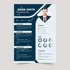So you want to know what your best cv format is? Free Vector Minimalist Cv Template