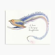 Gulper Eel Canvas Print By Whalefern Redbubble Find high quality gulper drawing, all drawing images can be downloaded for free for personal use only. gulper eel canvas print by whalefern redbubble