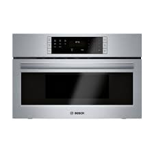 bosch 500 series 30 in 1 6 cu ft built in microwave in stainless steel with drop down door and sensor cooking hmb50152uc the home depot