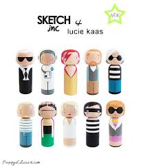 Sketch Inc 4 Lucie Kaas Kokeshi Dolls Poppyscloset Com Peg Dolls Kokeshi Dolls Kokeshi