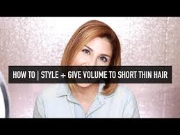 1 mold, 3 different styles! How To Style Give Volume To Short Thin Hair Youtube