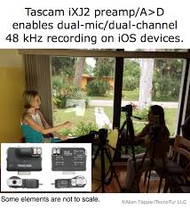 I'd like to factor out an issue with the cd machine. Review Tascam Ixj2 Preamp A D Enables Dual Mic 2 Channel Opportunities For Ios Mediography By Allan Tepper Provideo Coalition