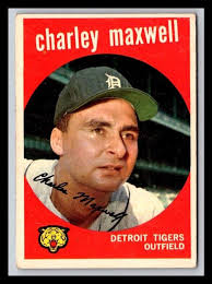 1959 Topps #481 Charley Maxwell Gray Back GD or Better