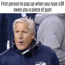 Sunday Night Football On Nbc Pete Carroll S Gum Facebook