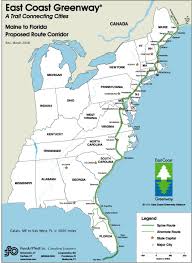 This 3 000 Mile Bike Path Will Go From Maine To Florida East Coast Road Trip East Coast Map Bicycle Travel