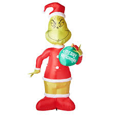 A wide variety of inflatable grinch decoration options are available to you, such as christmas decoration supplies. Gemmy Industries Airblown Inflatable Grinch With Ornament 11 Walmart Com Walmart Com