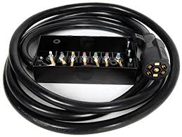 The wires should be long enough to connect to the lance camper. Lavolta 7 Way Trailer Truck Camper Plug Cord With 7 Pole Wiring Junction Box Inline Harness Kit Rv Blade Molded Wire Connector Weatherproof And Corrosion Resistant 6 Ft Buy Online In