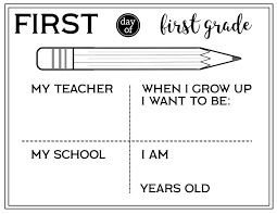 For smaller kids, feel free to jump in and help like i mention above. Free Printable First Day Of School All About Me Sign Paper Trail Design