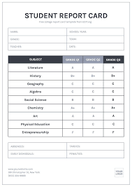 Report cards are pretty easy to create, but if you are not tech savvy, there are plenty of free templates available online. Customizable Student Report Card Templates