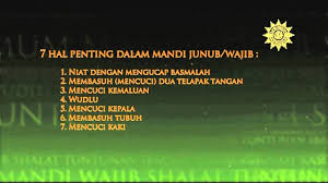 Oleh sebab itu, mereka yang sedang mengalami menstruasi diharamkan membaca pada bagian tubuh yang berambut atau berbulu, harus dipastikan bahwa air mengalir hingga kulit. Tutorial Mandi Wajib Atau Junub Youtube