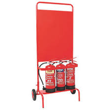 Firechief Svp1 Wheeled Extinguisher Stand Fire Extinguisher Trolleys Screwfix Com