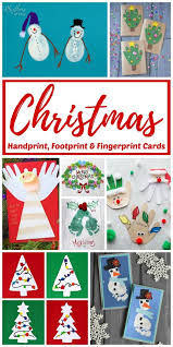 Christmas Handprint Footprint And Fingerprint Card Craft Ideas Rop Creative ideas for kids to make for all the holidays including christmas crafts, easter ideas, thanksgiving projects, halloween craft ideas, valentine's day, etc. christmas handprint footprint and