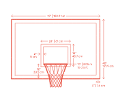 Basketball Backboards Dimensions Drawings Dimensions Guide Basketball Backboards Basketball Basketball Backboard