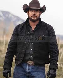 Cowboy up is a full length motion picture about bumps, bruises, and broken hearts suffered in the world of professional bull riding. Yellowstone Rip Wheeler Black Jacket Cowboy Outfit For Men Cole Hauser Hot Country Men