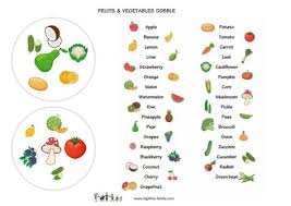 Dobble Fruits Et Legumes Anglais Apprendre L Anglais Pumpkin Orange Lemon Lime Stuffed Mushrooms