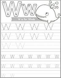 Letter Tracing W Is For Whale Letter W Worksheets Kindergarten Worksheets Letter B Worksheets