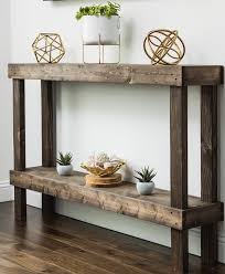 Rustic Luxe Large Wooden Sofa Table By Del Hutson Designs Walmart Com In 2020 Sofa Table Decor Wood Console Table Sofa Table