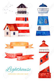 Maybe you would like to learn more about one of these? Nautical Watercolor Set Ocean Creature With Lighthouse And Ribbons Banner Perfect For Invitations Party Decorations Printable Craft Project Greeting Cards Blogs Baby Shower Stock Photo Picture And Royalty Free Image Image 94275994