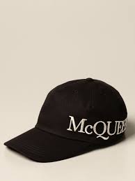 Alexander Mcqueen Baseball Cap With Logo Hat Alexander Mcqueen Men Black In 2021 Alexander Mcqueen Men Alexander Mcqueen Black Hats For Men