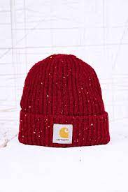 Carhartt Anglistic Beanie Hat In Wine At Urban Outfitters Beanie Beanie Hats Knitted Hats