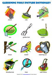 gardening tools esl printable worksheets and exercises worksheets for kids garden tools vocabulary worksheets