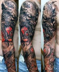 These standards are mainly for back and chest. 100 Dragon Sleeve Tattoo Designs For Men Fire Breathing Ink Ideas