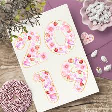 Flower Watercolor Clipart Number Cake Clipart Watercolor Etsy Clip Art Baby Clip Art Watercolor Clipart