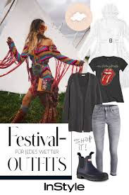 Festival Outfits Fur Jedes Wetter So Bist Du Immer Stylisch Angezogen Outfit Festliche Kleidung Festival Outfits