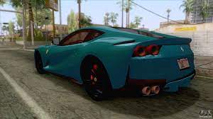 Dff only series and today i giving you ferrari di tributo car mod for gta sa android in dff only type. Ferrari 812 Superfast 2017 V1 For Gta San Andreas