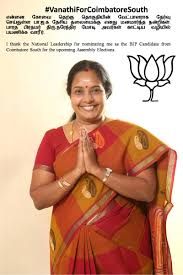 As a lawyer, she has practiced in chennai high court since 1993. Vanathi Srinivasan On Twitter I Thank The National Leadership For Nominating Me As The Bjp Candidate From Coimbatore South Constituency Https T Co Zrjtek4sba