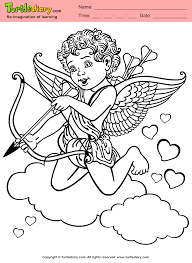 Help your kids celebrate by printing these free coloring pages, which they can give to siblings, classmates, family members, and other important people in their lives. Cupid Coloring Sheet Turtle Diary